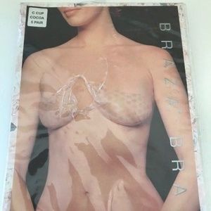 Adhesive Bras C Cup Cocoa Backless Strapless